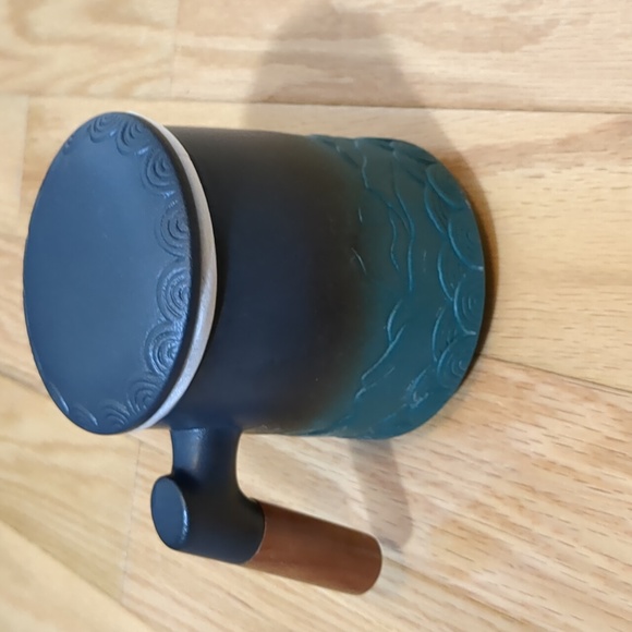 ZENS Tea Cup with Infuser and Lid, 16.8 Ounces Gradient Embossed Large Loose Tea - Picture 4 of 9